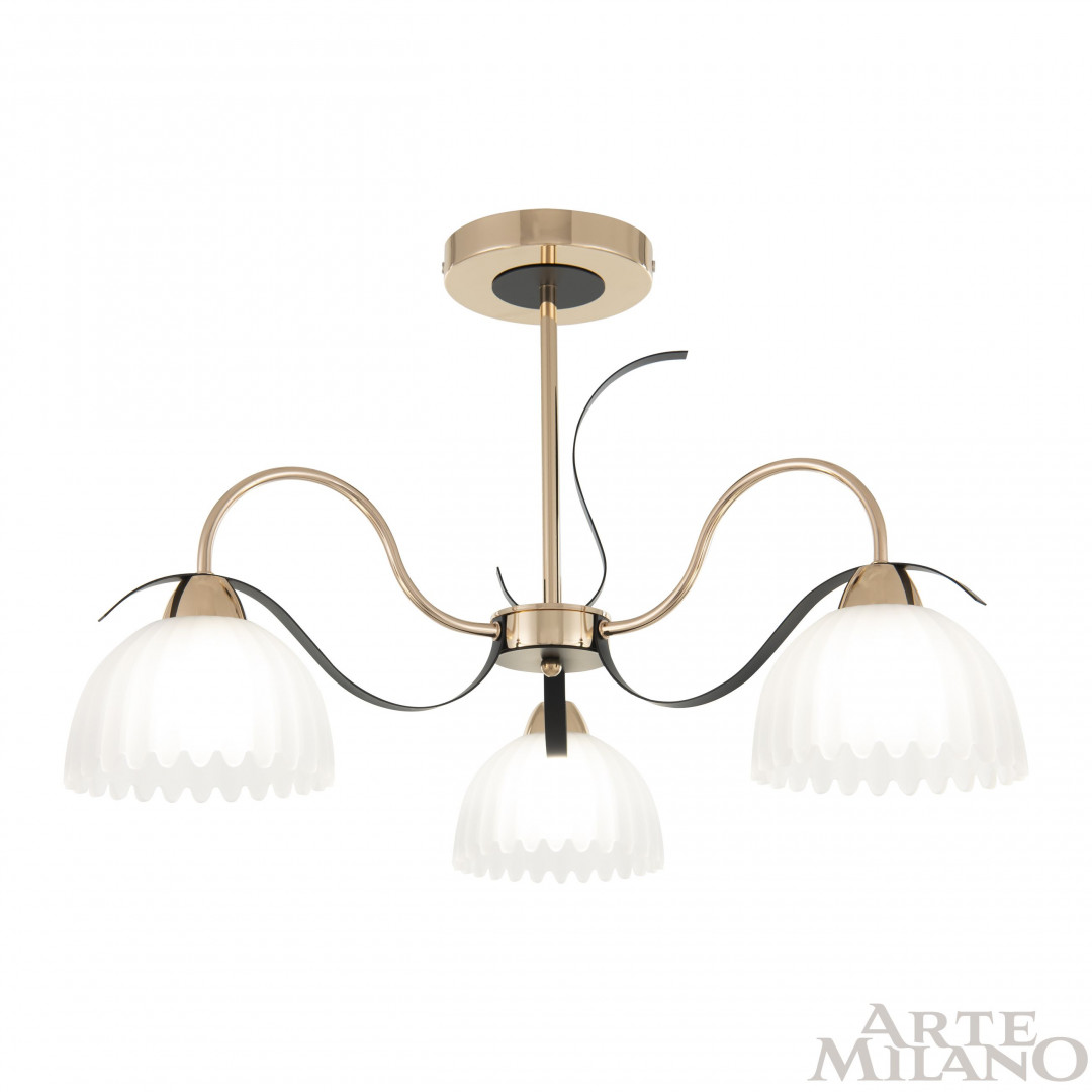 Люстра с плафонами 327306/3 FG+BK Arte Milano