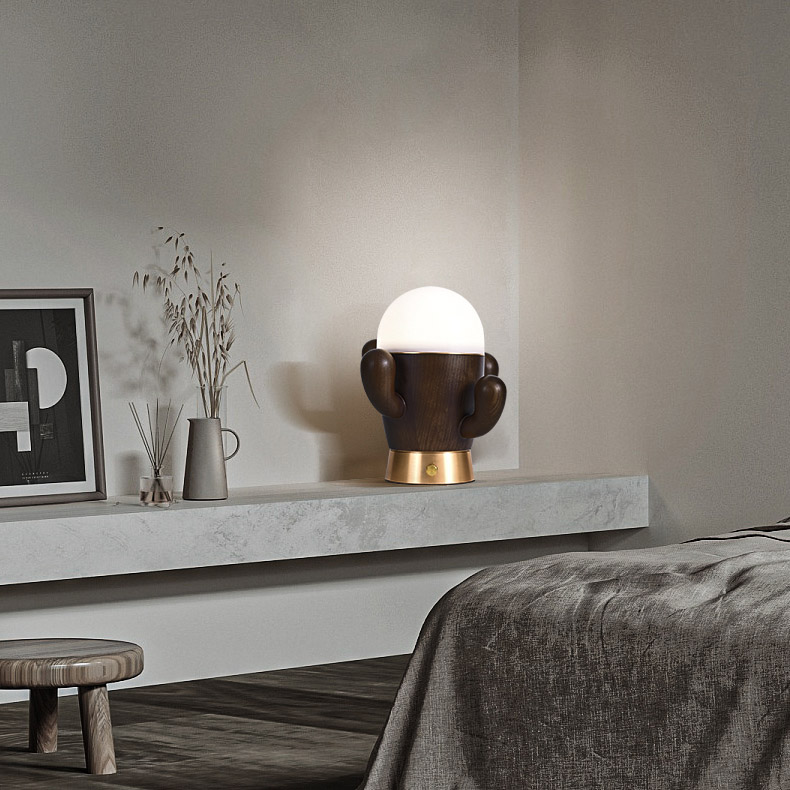 Настольная лампа TEXAS D35 Dark brown by ImperiumLoft