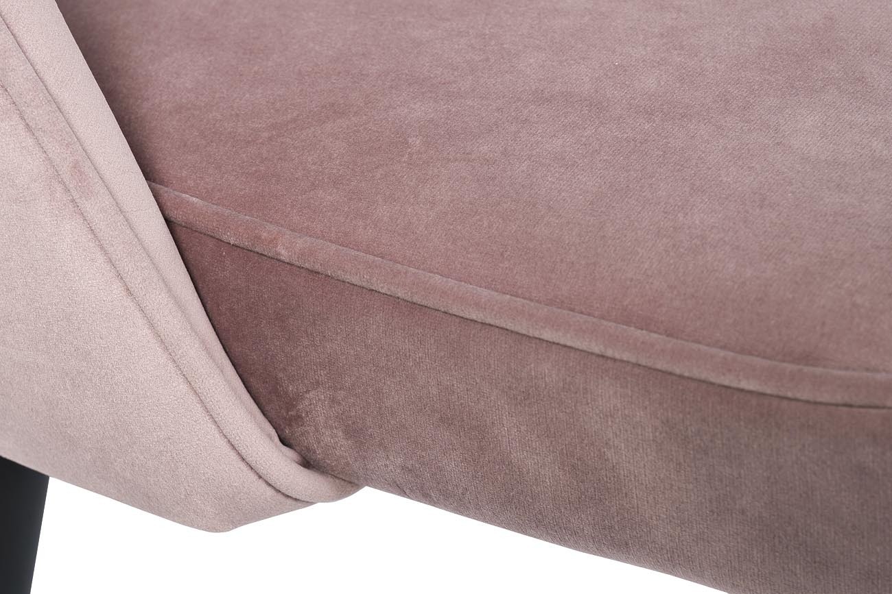 Стул велюровый пепельно-розовый Garda Decor 30C-1228F LPI