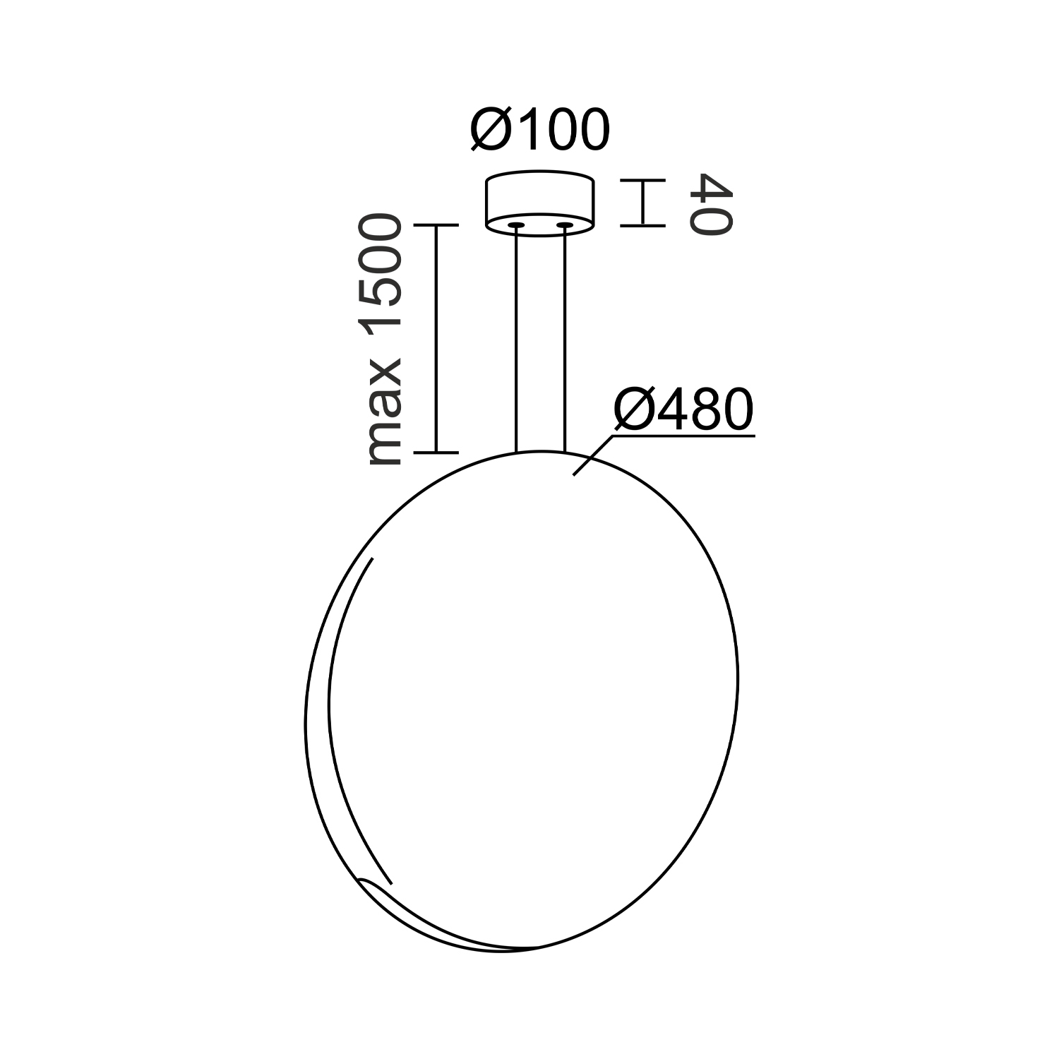 Подвесной светодиодный светильник Ledron 9203P/1D Green