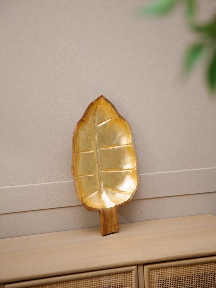 Блюдо из тикового дерева Glasar 70648