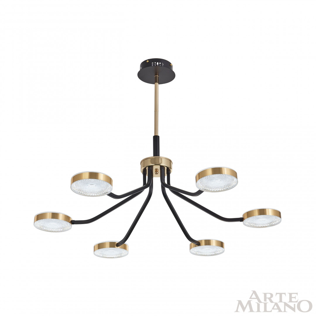 Люстра светодиодная 276079/6 BK/GD Arte Milano