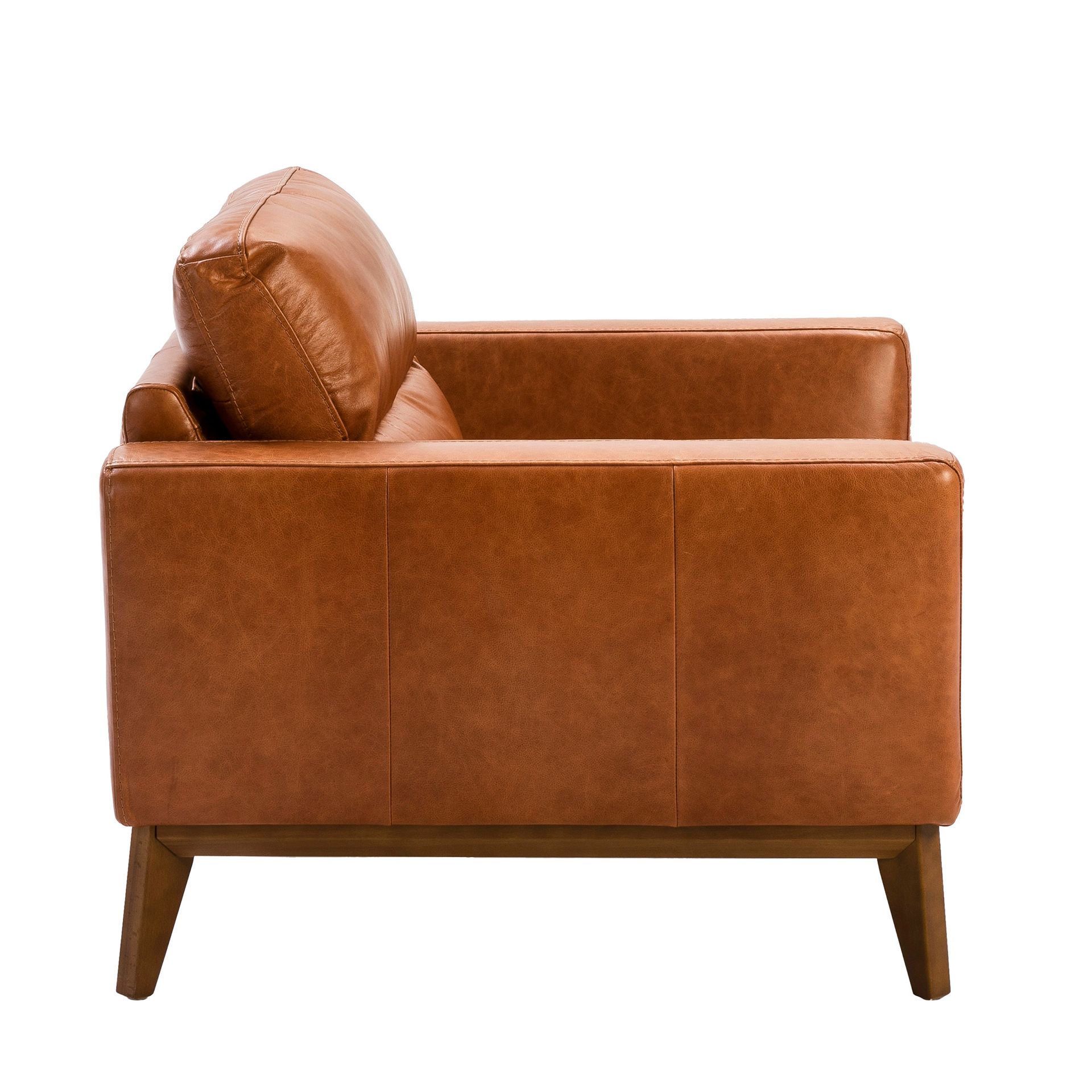 Кресло из кожи KF1016-1P /5036 светло-коричневое Angel Cerda