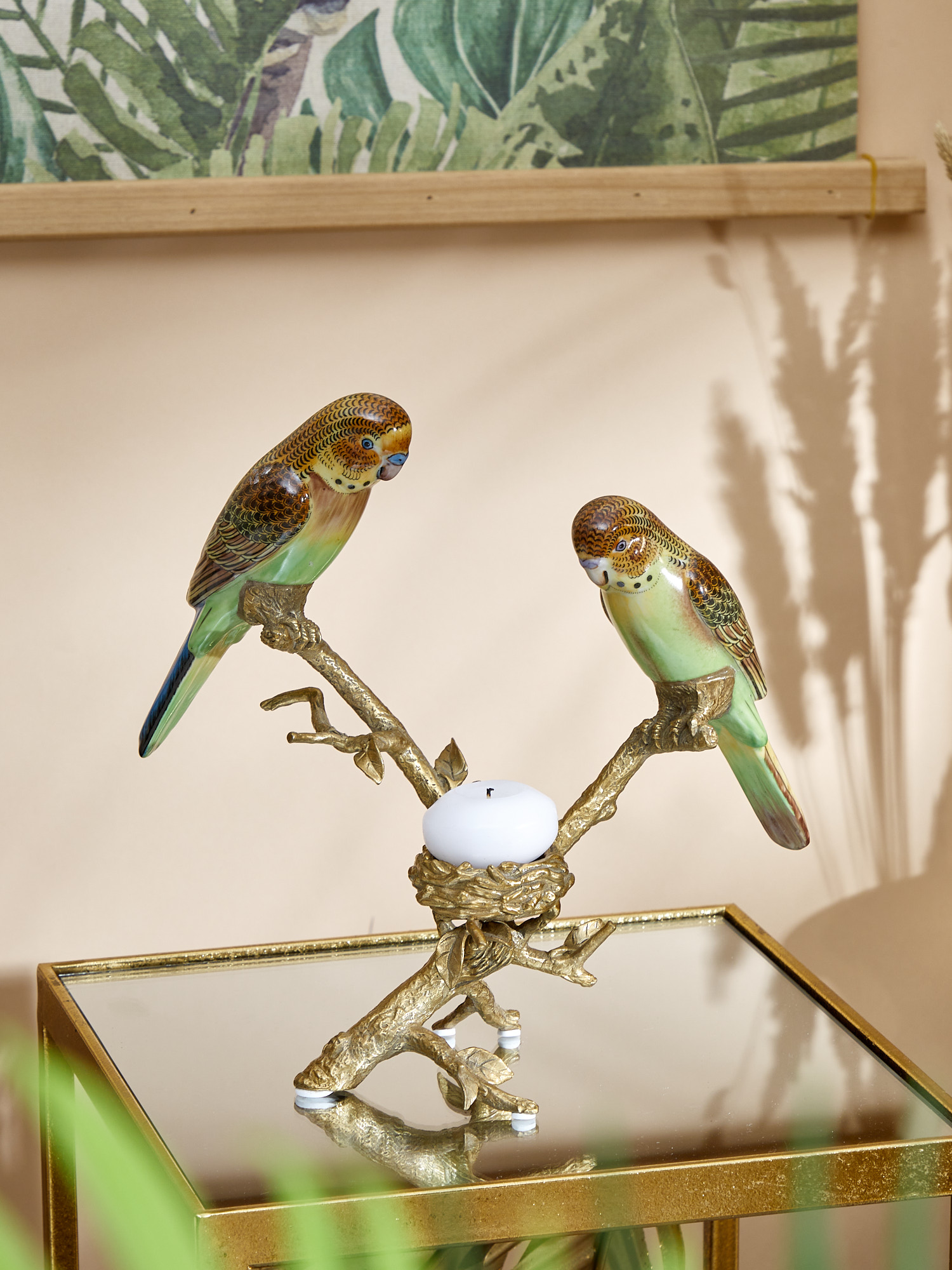 Подсвечник Птички Glasar 31G1038/F1229H/HFX1248