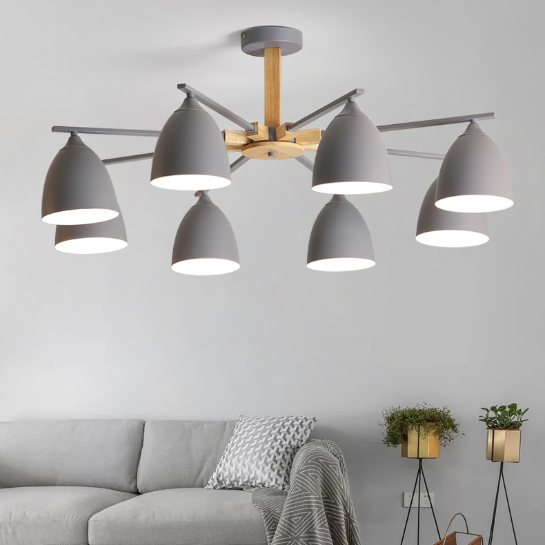 Потолочная люстра NOA 6 Gray by ImperiumLoft