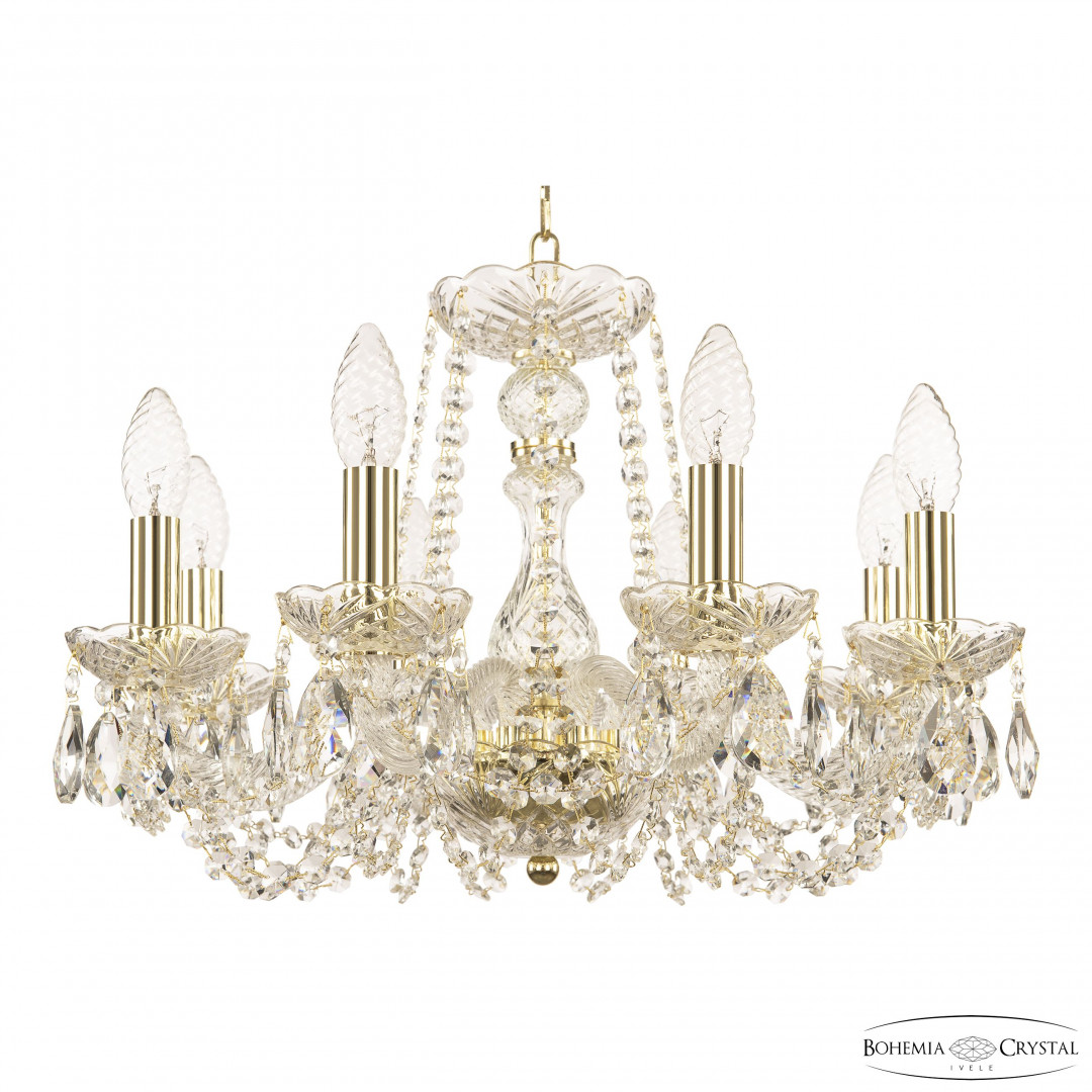 Люстра хрустальная 119/8/165 G Bohemia Ivele Crystal