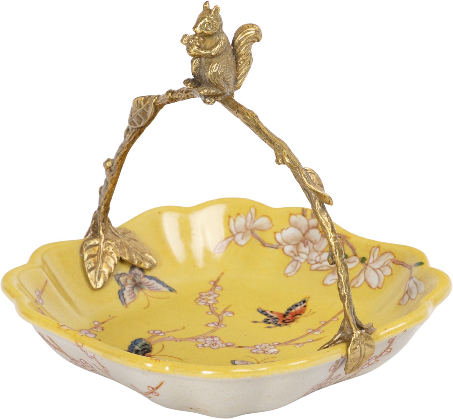 Блюдо с белочкой Glasar 31G2404/C515C/HY2081