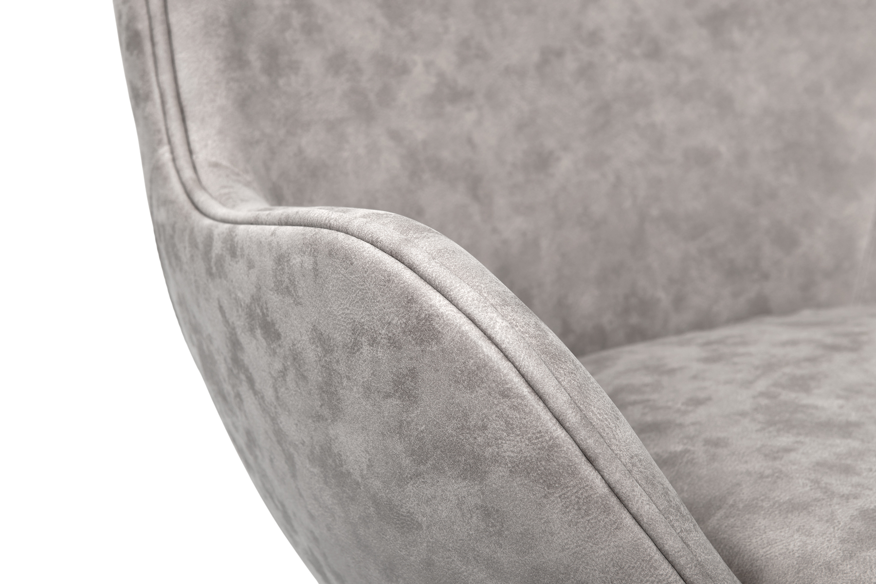 Кресло EGG CHAIR светло-серый матовый с эффектом состаренная кожа Bradex Home FR 0254