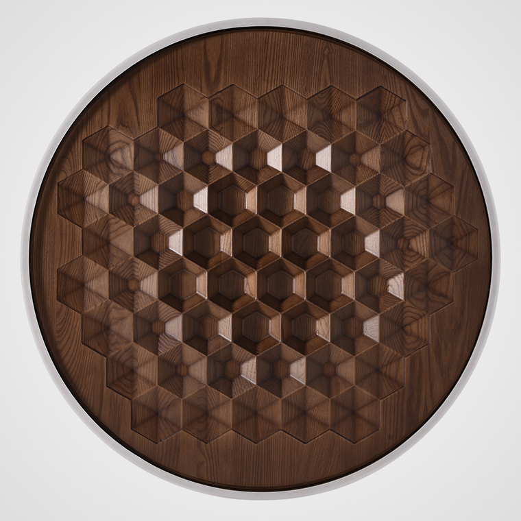 Потолочный светильник HONEY D60 White/Dark wood by ImperiumLoft
