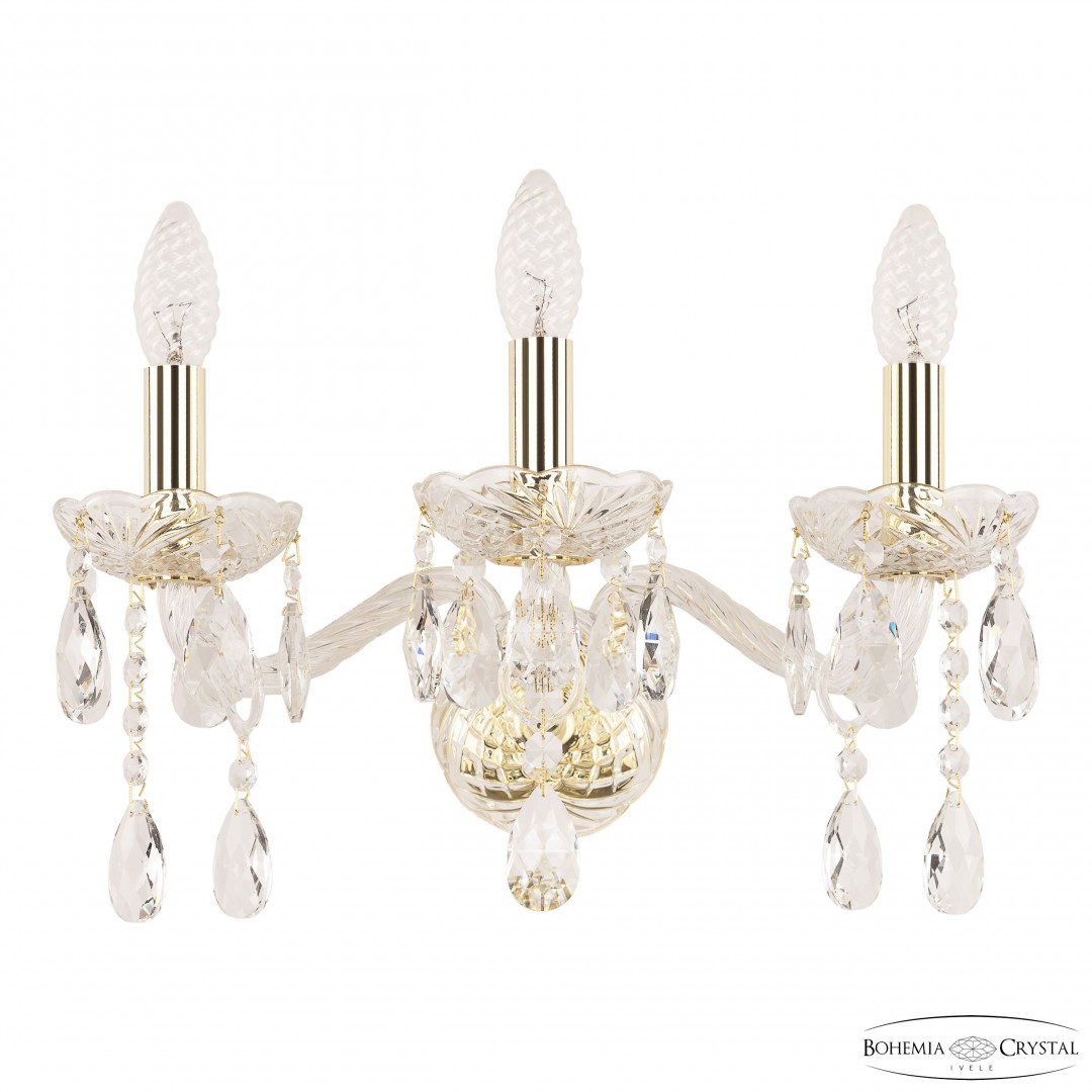 Бра хрустальные 107B/3/165 G Bohemia Ivele Crystal