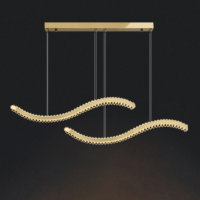 Подвесной светильник BERTOLDA W DUO B L120 Brass by ImperiumLoft