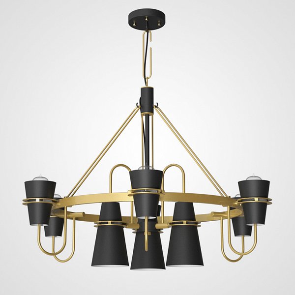 Подвесная люстра REINAR B D101 Black by ImperiumLoft