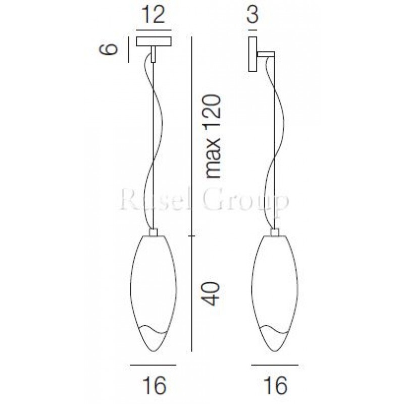 Настенно-подвесной светильник Vistosi BACONA SP