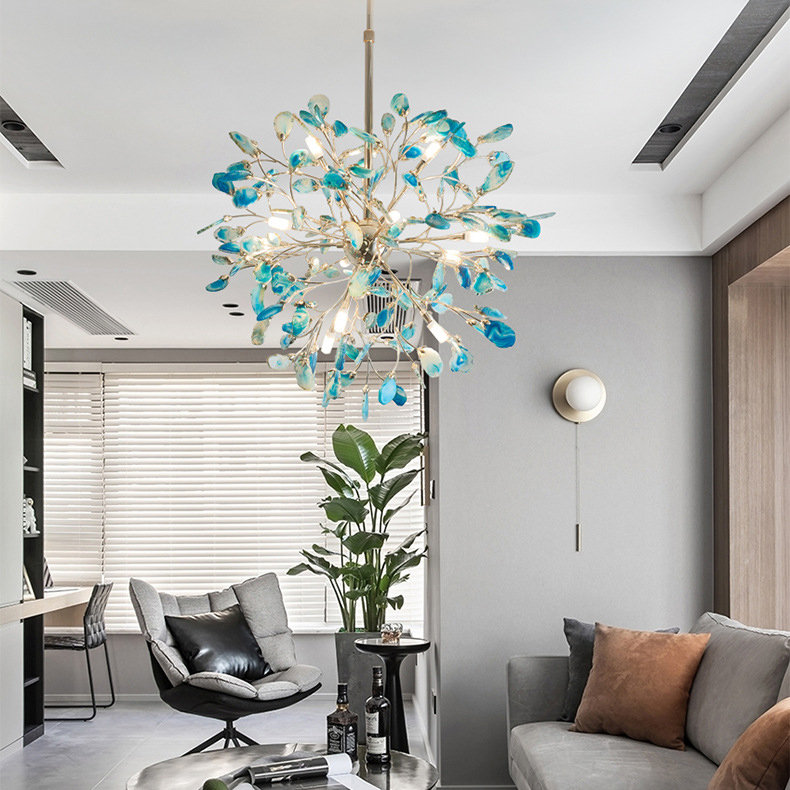 Потолочная люстра AGATE 8 L18 Multicolor by ImperiumLoft