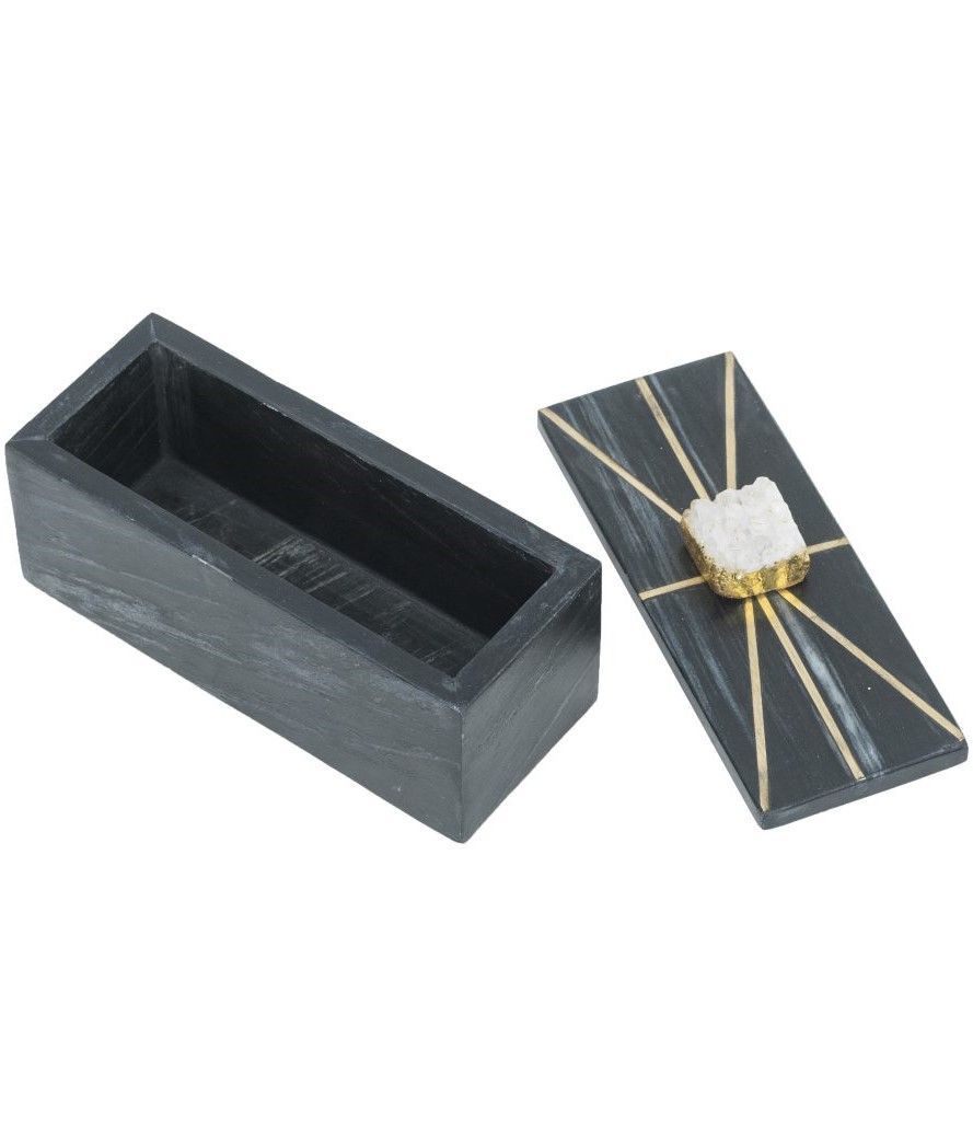 Шкатулка из черного мрамора Glasar 72182-DS