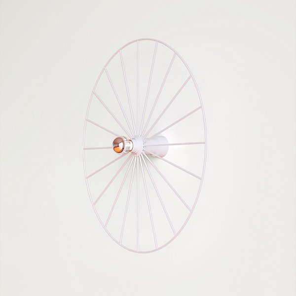 Бра Wheel 60 cm белый + цоколь 15 cm белый Aromas del Campo