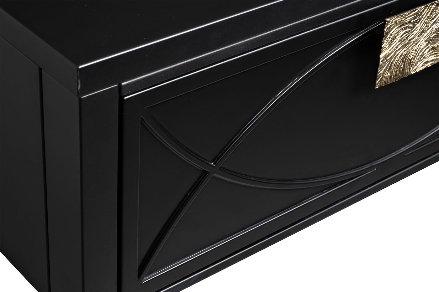 Консоль черная с ящиками Garda Decor 98BP-GD01KONS-CHERN