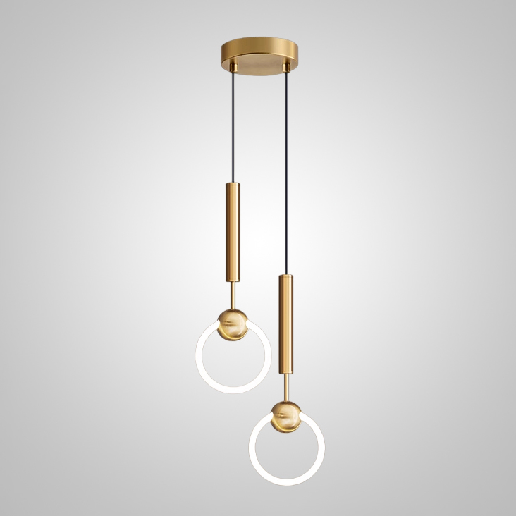 Подвесной светильник FINNUR RING DUO D15 Brass by ImperiumLoft
