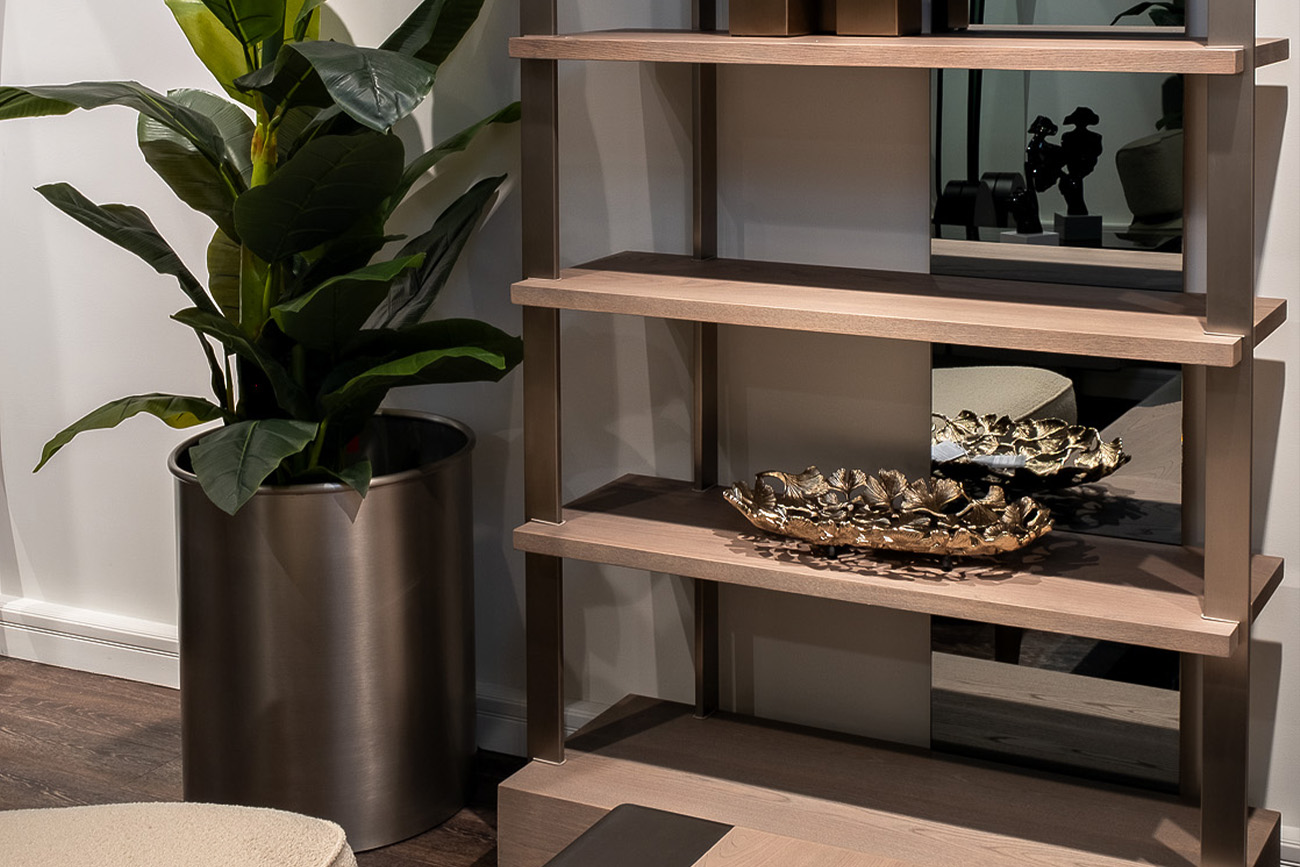 Кашпо напольное, цвет матовый никель d50*60 Garda Decor 58DB-08239