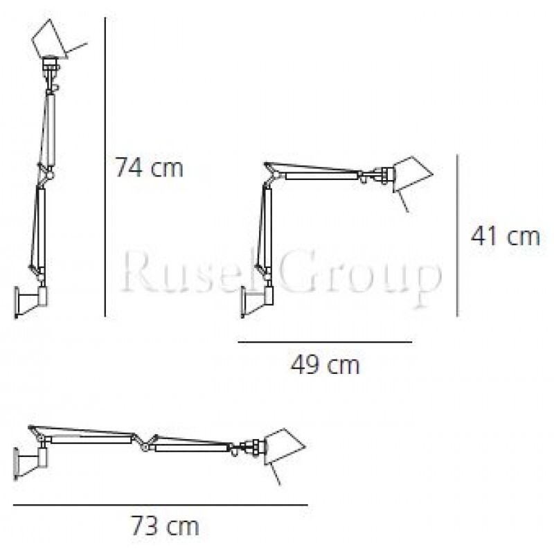 Настенный светильник Artemide TOLOMEO MICRO PARETE