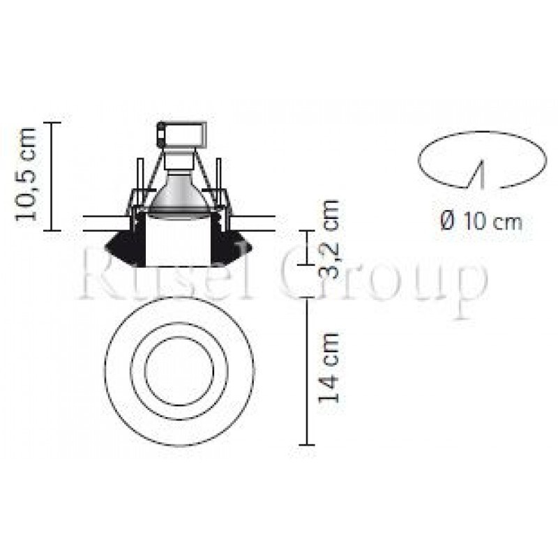 Встраиваемый светильник Fabbian Rombo D27 F56 00