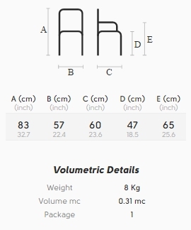 Стул Midj Dalia PB M TS_M Dalia PB M TS_M