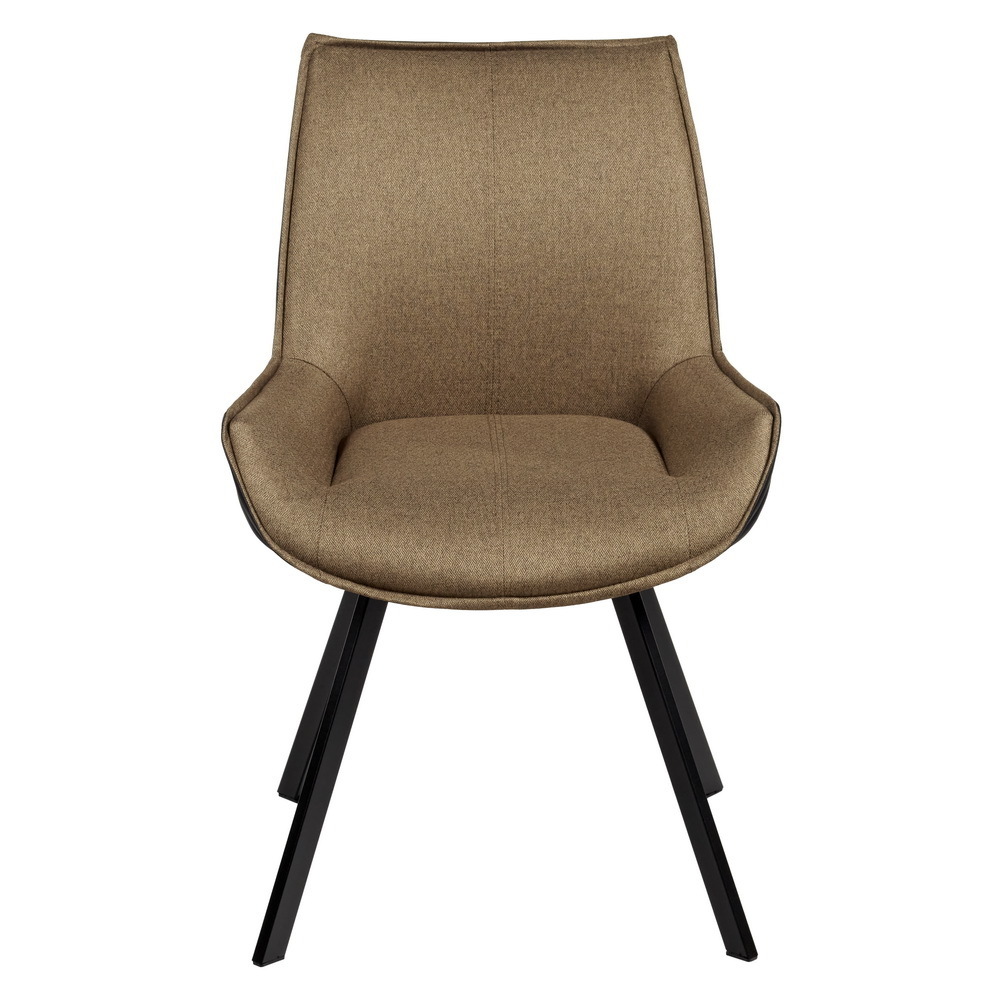 Стул Soft светло-коричневый с чёрным, рогожка Bradex Home RF 0411