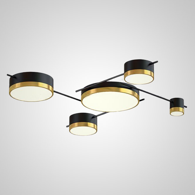 Потолочная люстра CHUTE D Black Gold by ImperiumLoft