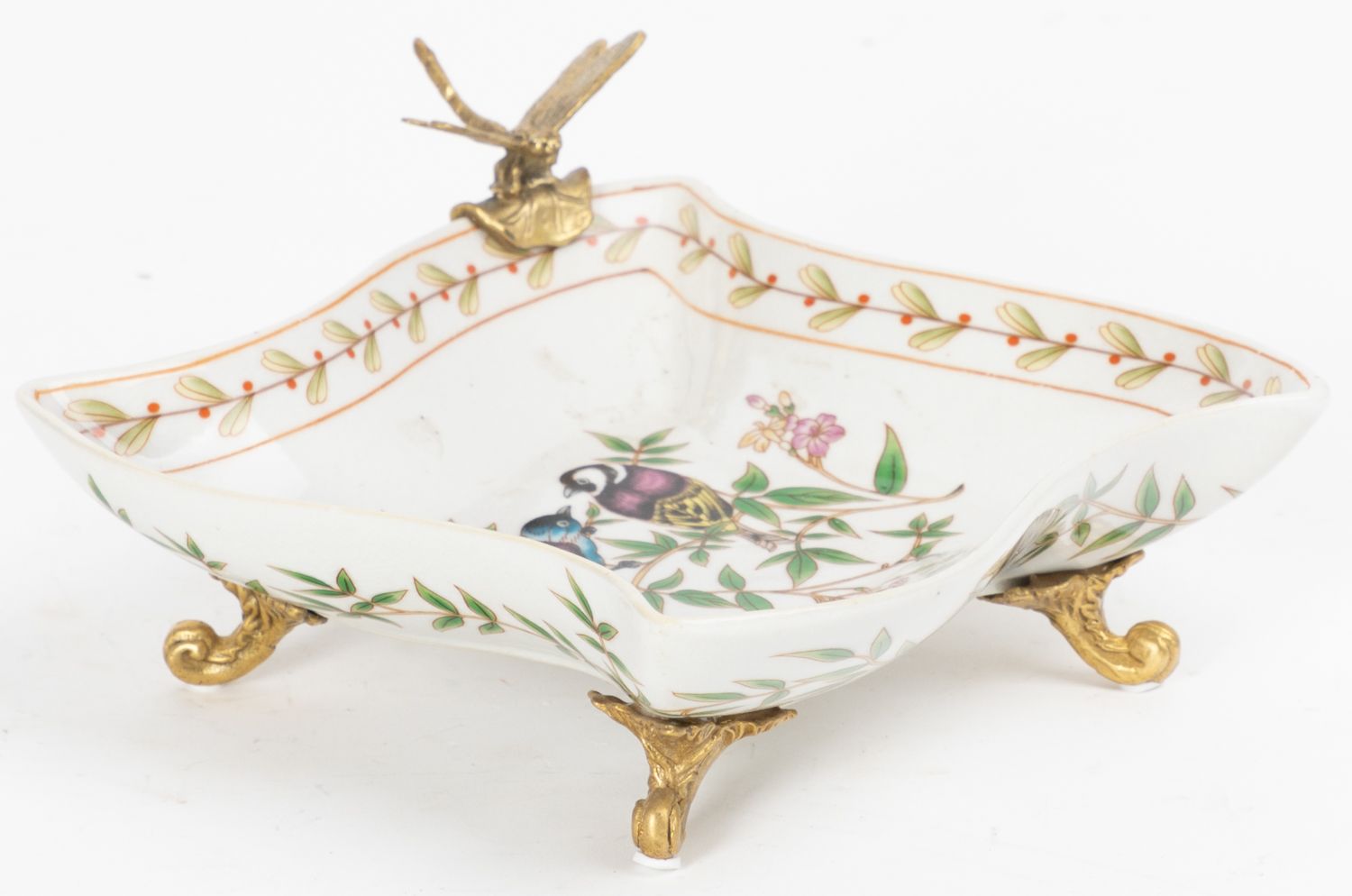 Блюдо со стрекозой Glasar C899HC/HX2219