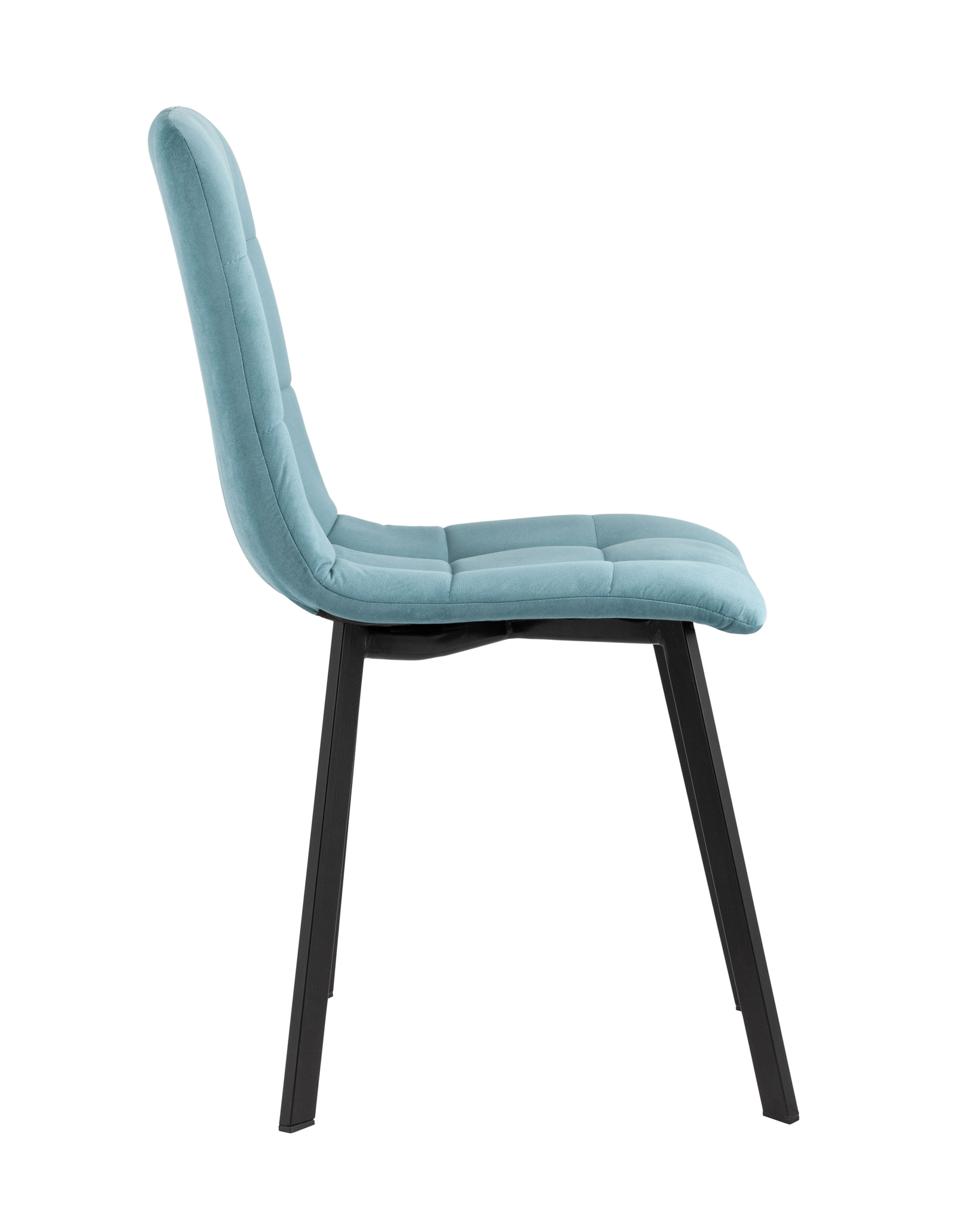 Стул Oliver Square велюр пыльно-голубой Stool Group