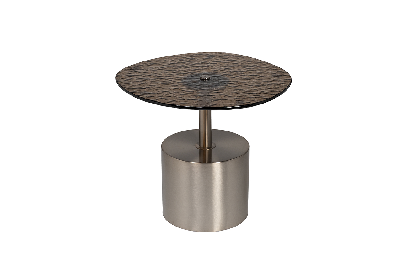 Столик журнальный с рельефным тонированным стеклом Garda Decor 57EL-10853