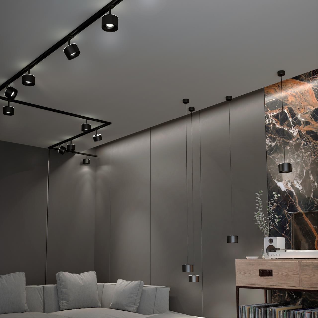 Светильник трековый однофазный трехжильный светодиодный с переключателем цветовой температуры Novotech 358974