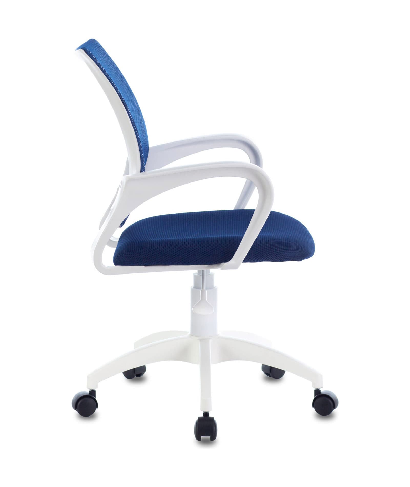 Кресло Бюрократ CH-W695NLT темно-синий TW-05N TW-10N сетка/ткань крестовина пластик пластик белый Stool Group