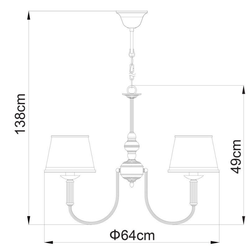 Подвесная люстра Arte Lamp A3579LM-5AB