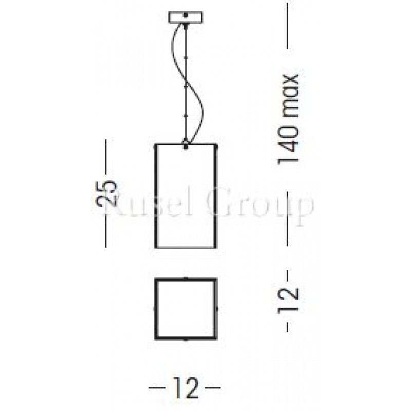 Подвесной светильник Linea Light GLUED 4897