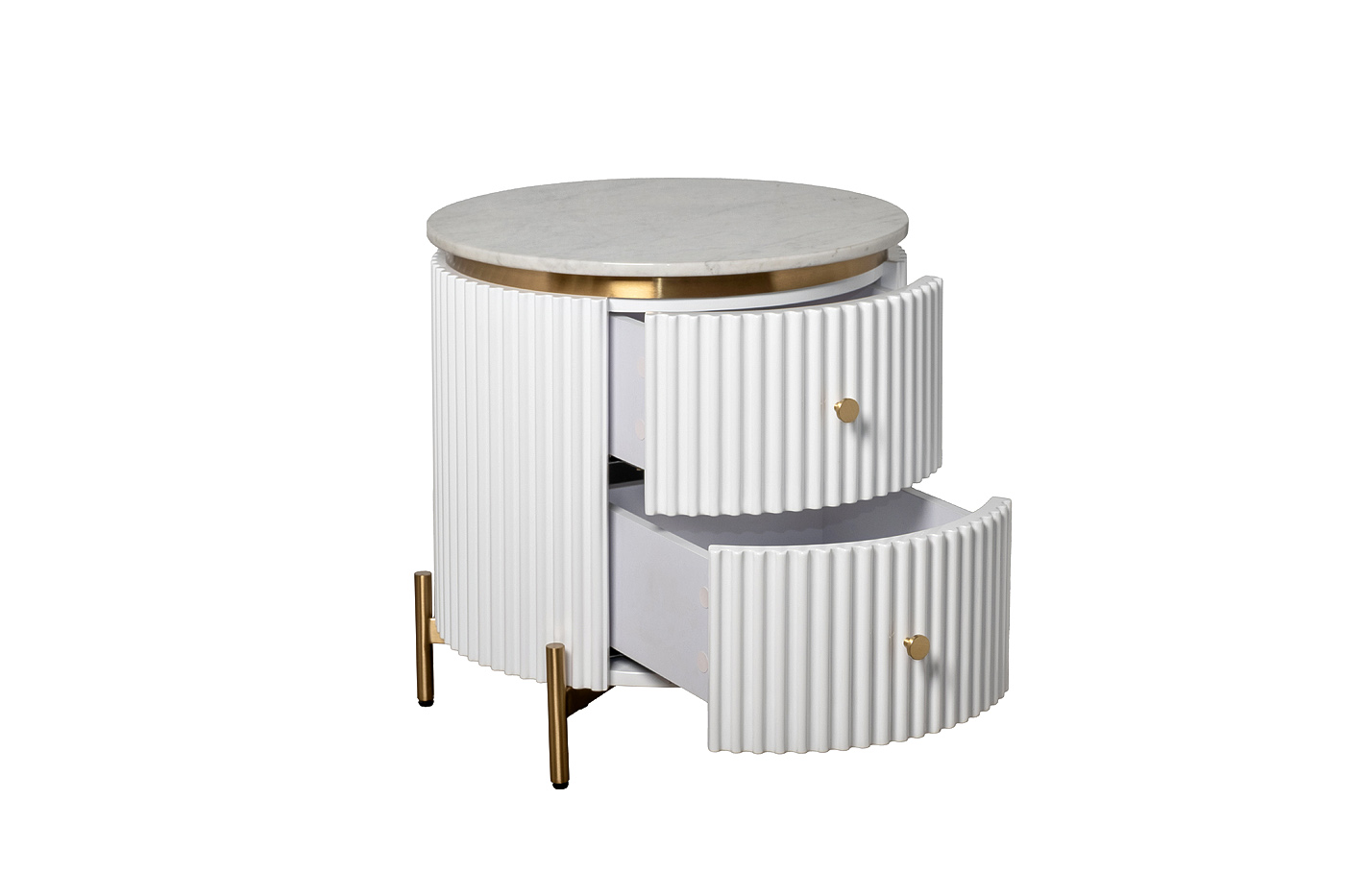 Тумбочка с мя ящиками и мраморной столешницей Garda Decor 77IP-GD009-TUMB/1