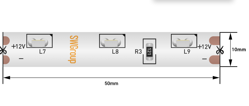 Лента светодиодная SWG SWG31560-12-4.8-W-67