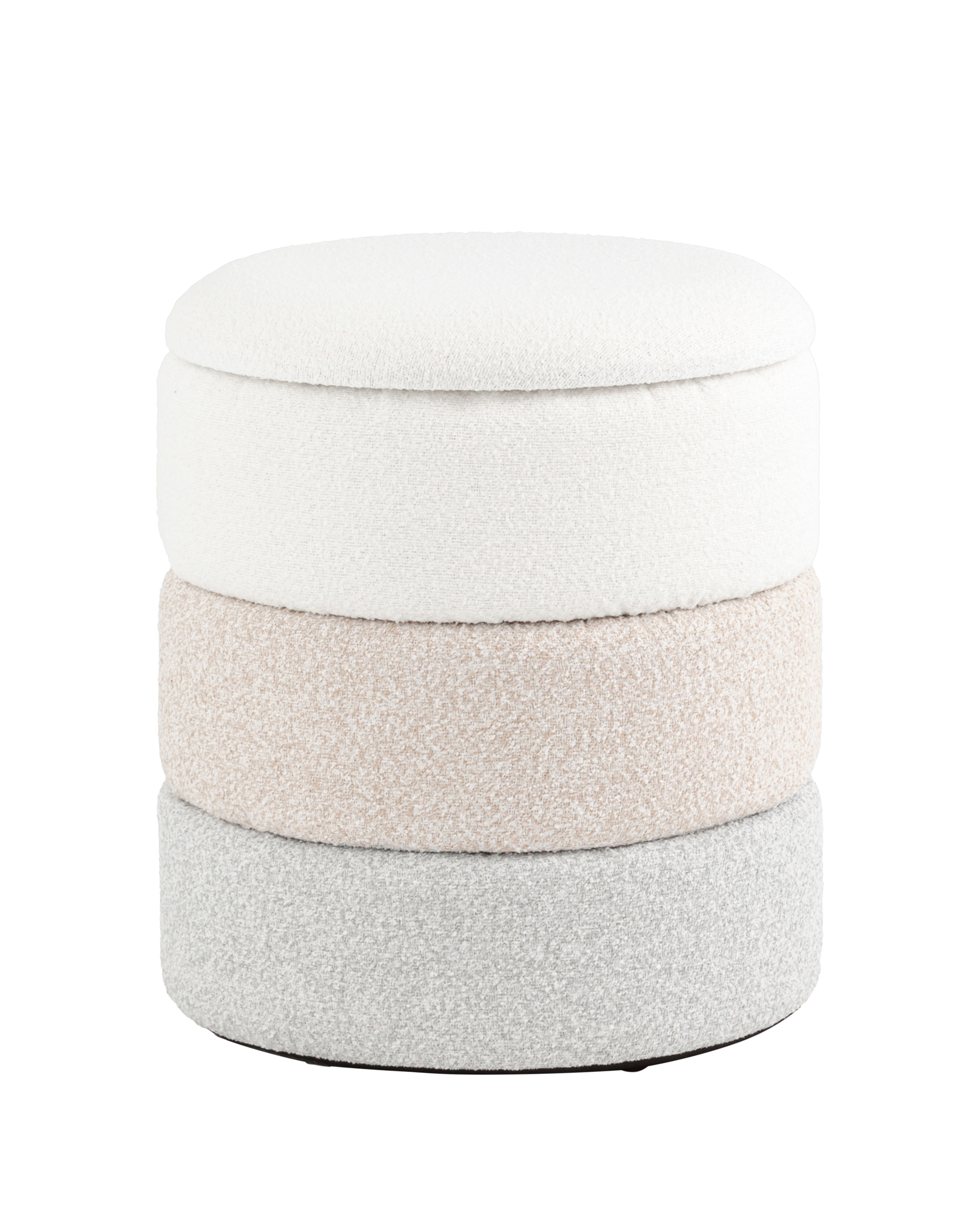 Пуф с ящиком Hive XS букле бежевый Stool Group