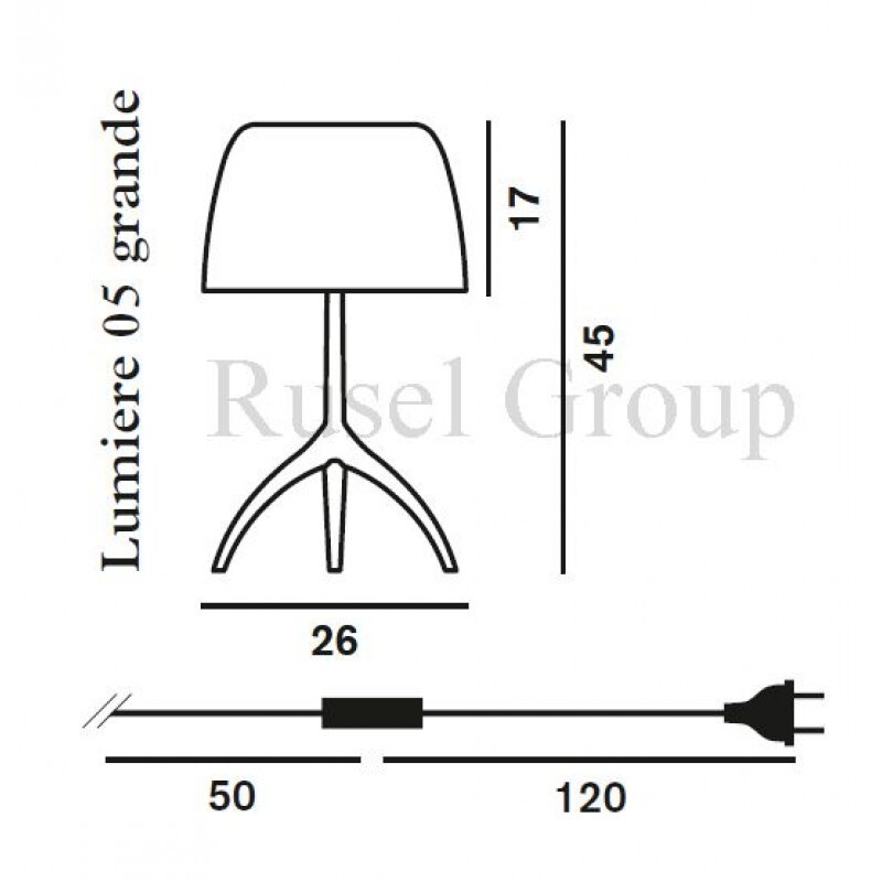 Настольная лампа Foscarini Lumiere 05 grande tavolo