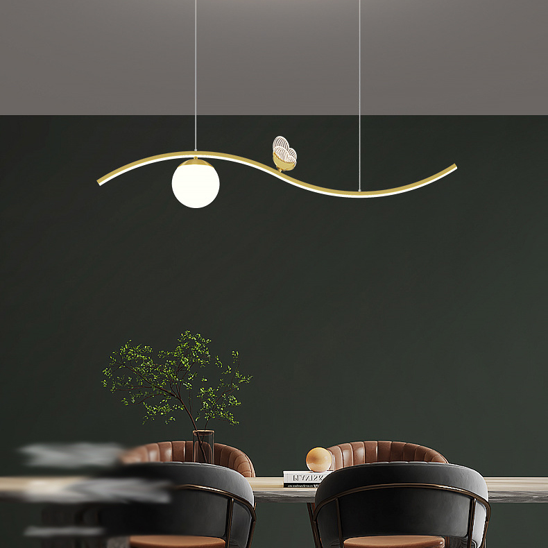 Подвесной светильник BABETTA WAVE Black 4000К by ImperiumLoft