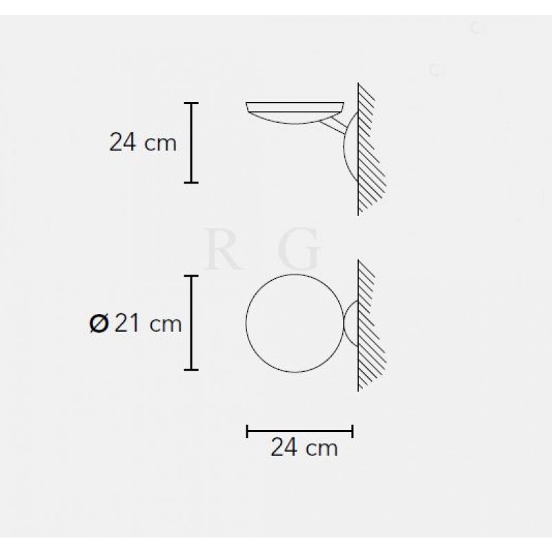 Настенный светильник Masiero Kirk A1