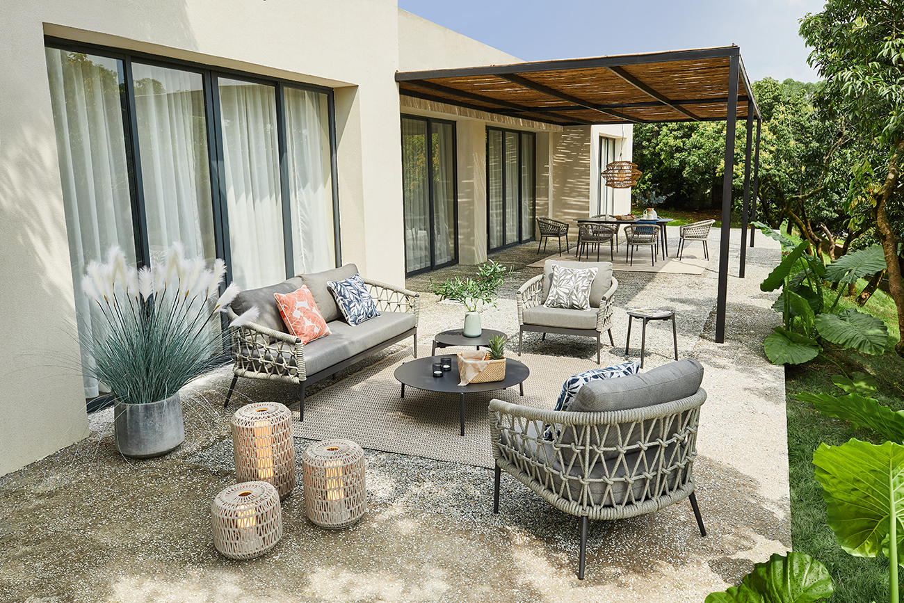 Стол журнальный уличный Атмосфера антрацит Garda Decor 39AR-T241 (Black)