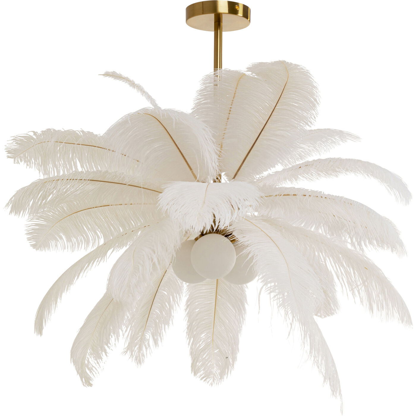 Светильник подвесной Feather Palm White Ø60cm KARE 57180