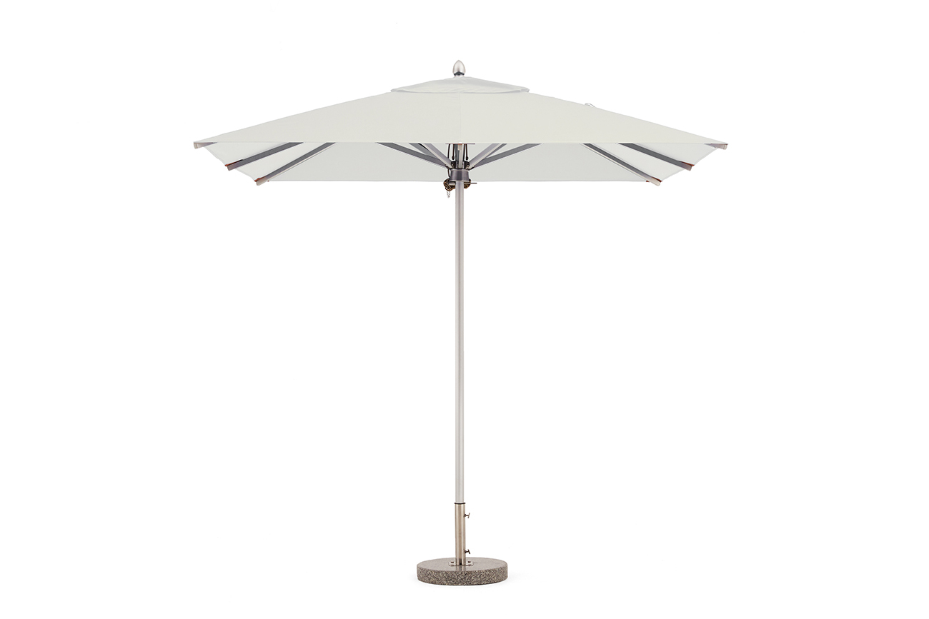Зонт уличный белый с утяжелителем Garda Decor 39AR-TY-UT