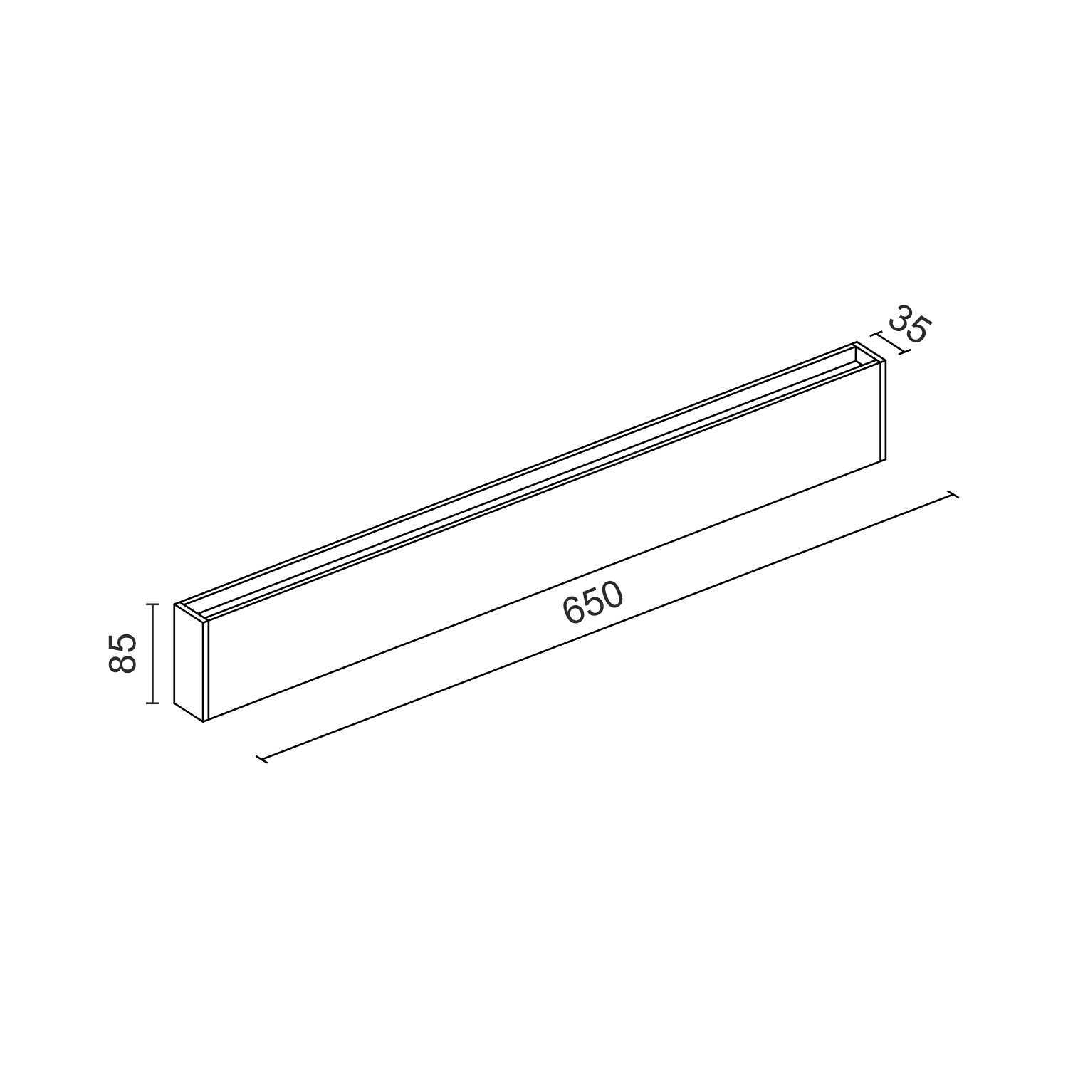 Настенный светодиодный светильник Ledron GW-M066/65 White