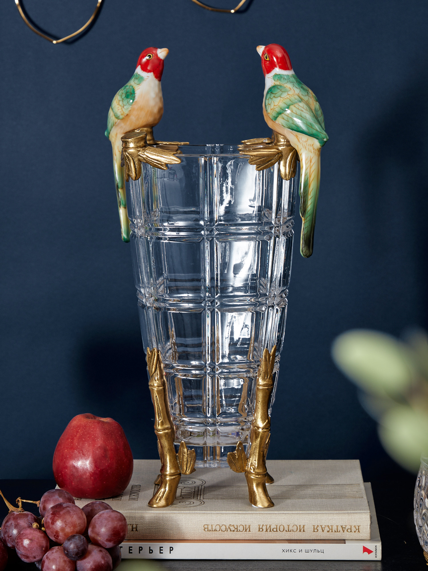 Ваза с птичками Glasar HGL490/1/GLASS