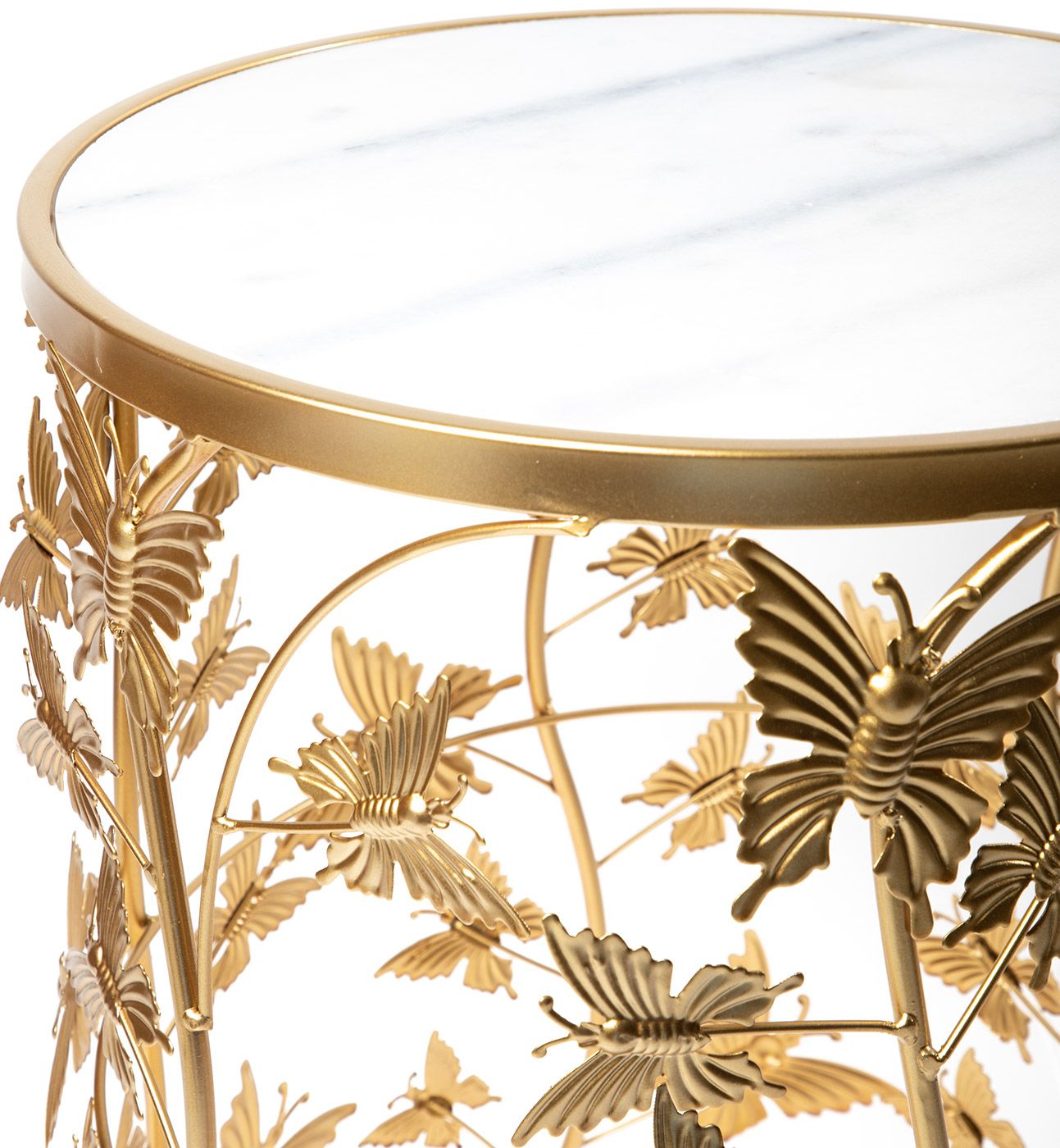 Столик интерьерный с белым мрамором Glasar 54-113