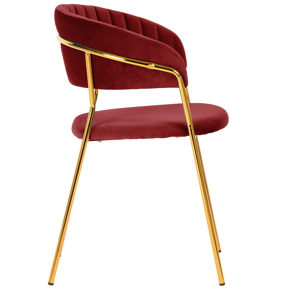 Стул Turin винный с золотыми ножками Bradex Home FR 0715