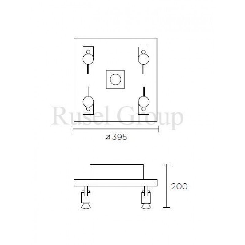 Потолочный светильник Leds C4 WOOD PL