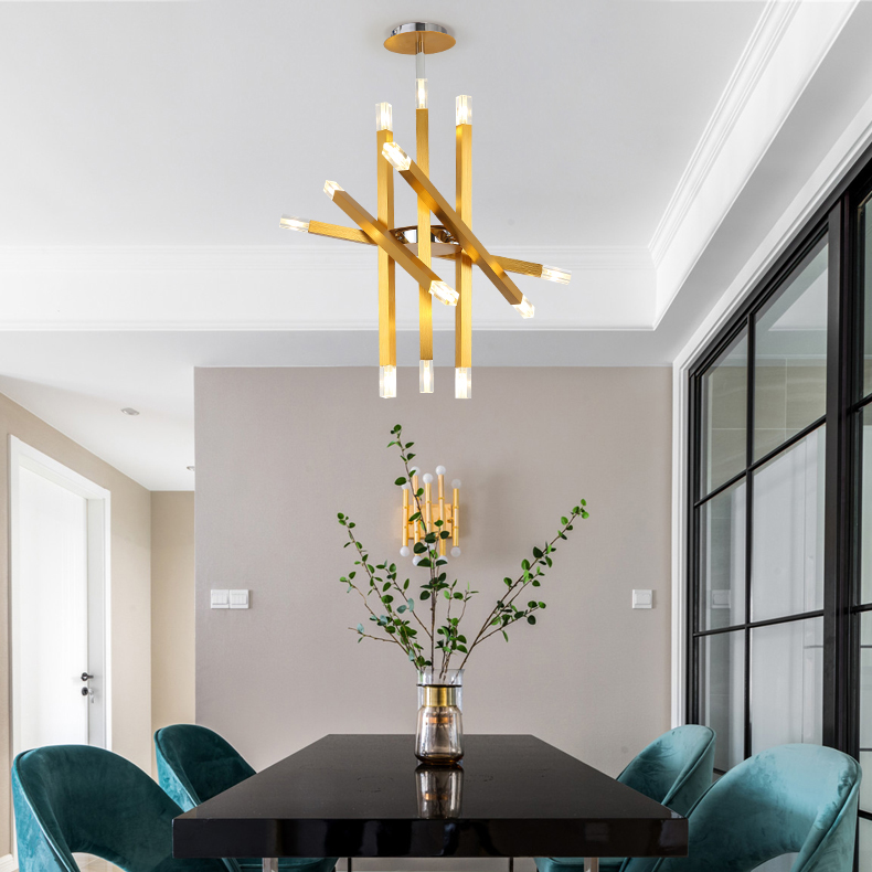 Люстра на штанге SNAP D62 Gold by ImperiumLoft